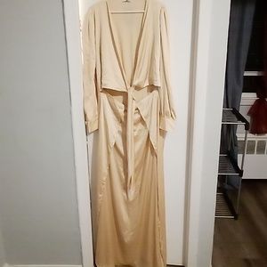 2X Satin Maxi Dress